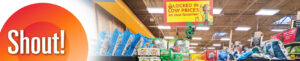 Blog banner featuring in-store sign that says "Locked in low prices"